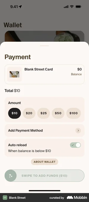 Blank Street wallet