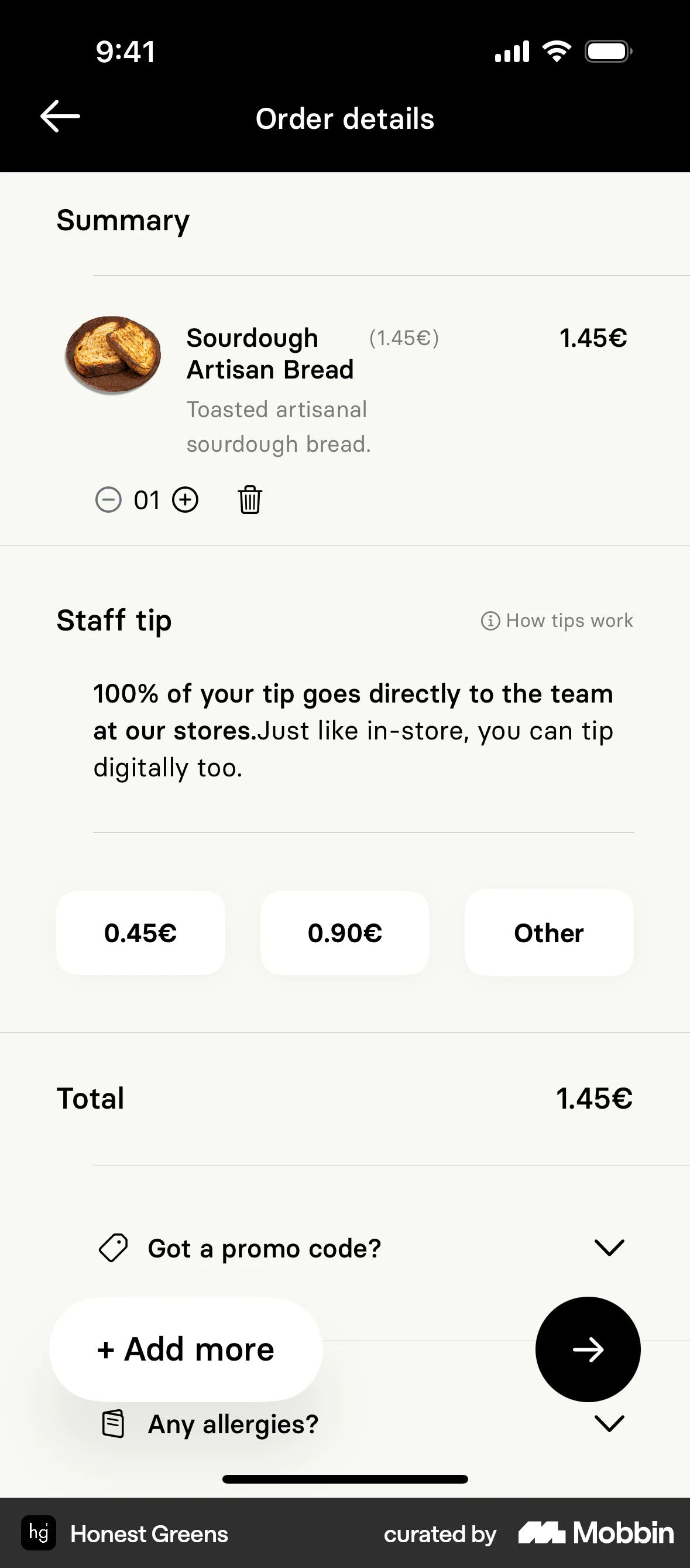 Order details