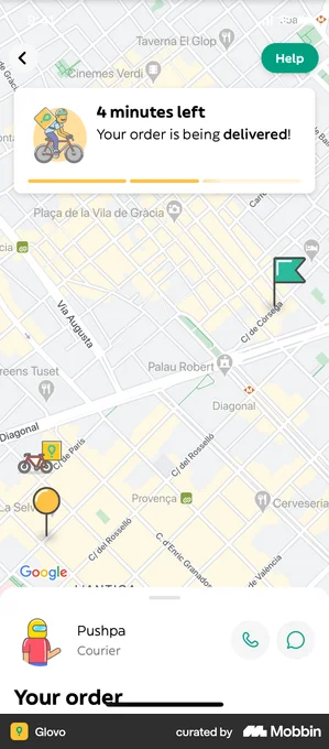 Glovo tracking