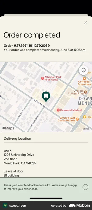 sweetgreen complete